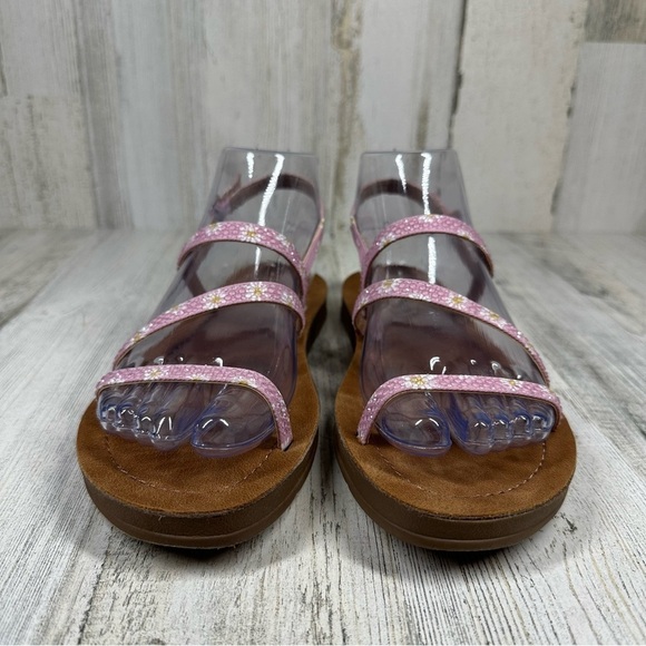 NEW Steve Madden Tan Silver Buckle Strappy Summer Sandals #827 - Picture 7 of 10